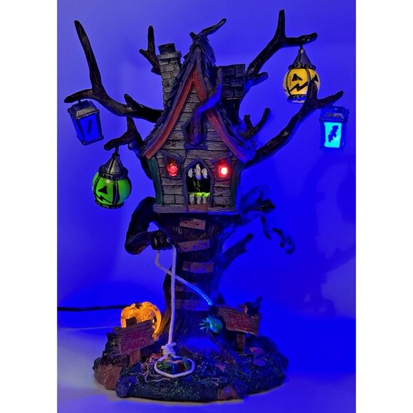 Lemax Hungry Tree House Spooky Town Halloween Village w/Adapter Works 64427 2006 - Picture 1 of 12